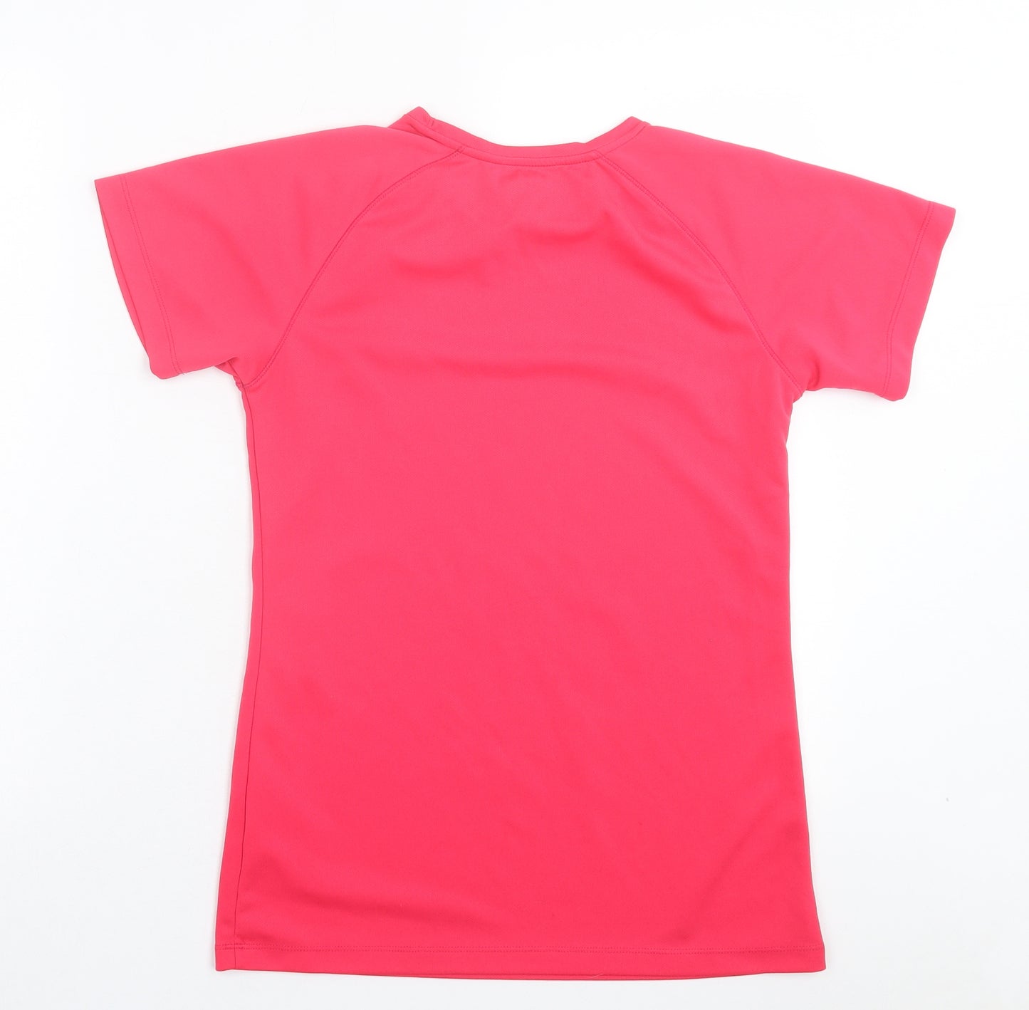 Gelert Womens Pink Polyester Basic T-Shirt Size 12 Crew Neck Pullover