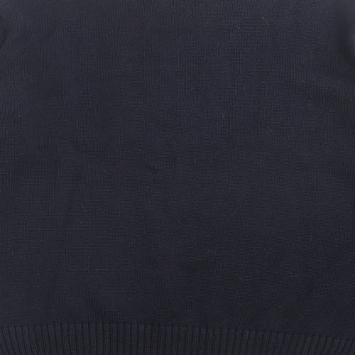 H&M Womens Blue Crew Neck Acrylic Pullover Jumper Size M