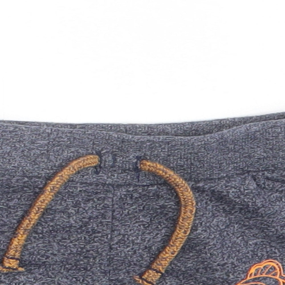 Primark Boys Blue Cotton Cropped Trousers Size 0-3 Months Drawstring - Finding Nemo