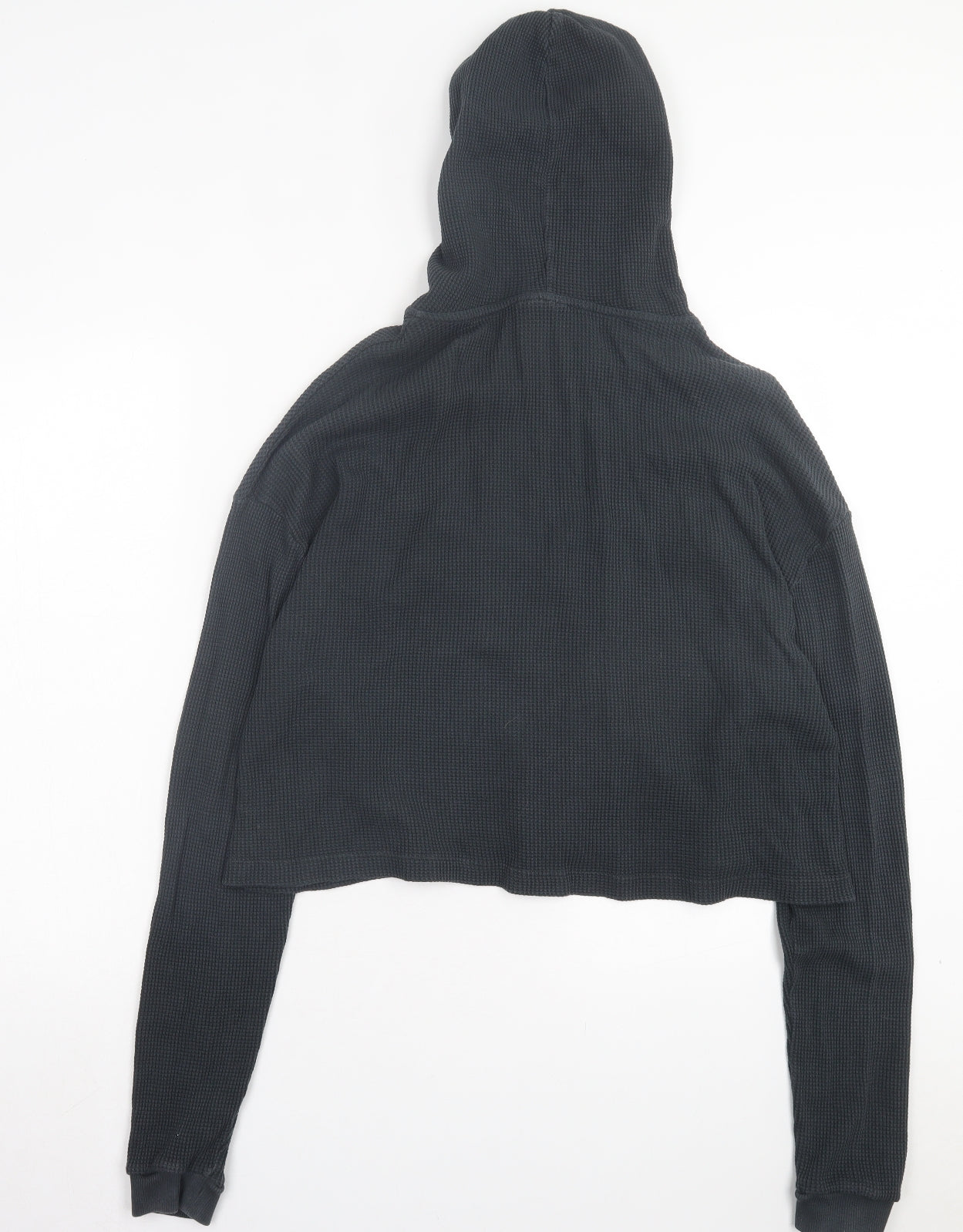 ASOS Womens Grey Polyester Full Zip Hoodie Size 12 Zip