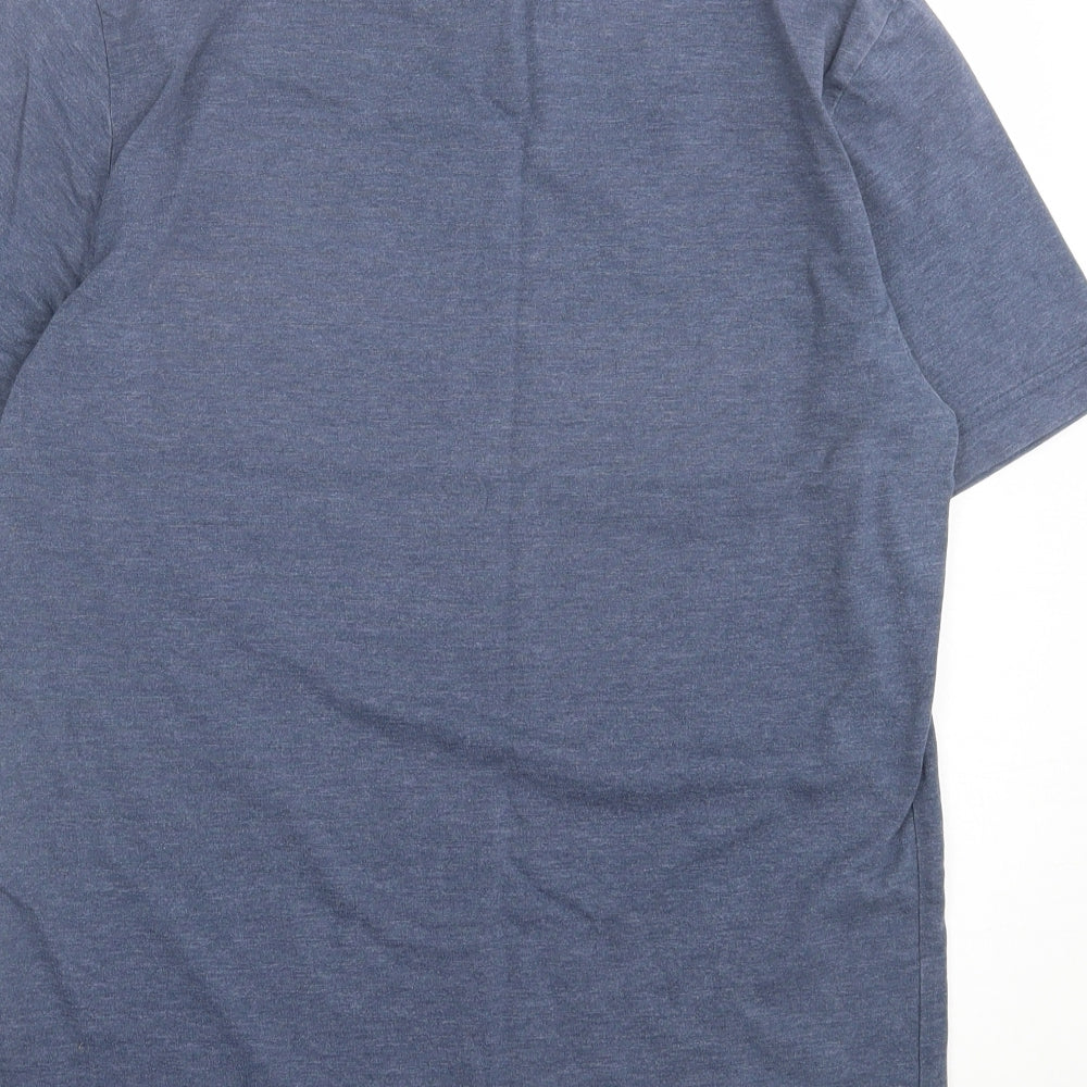 Penguin Mens Blue Cotton T-Shirt Size S Crew Neck
