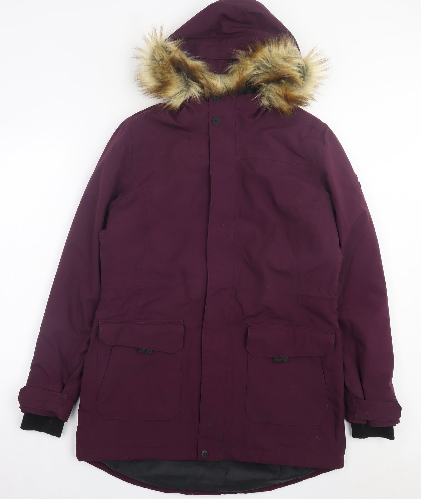 TOG24 Womens Purple Parka Coat Size 12 Zip