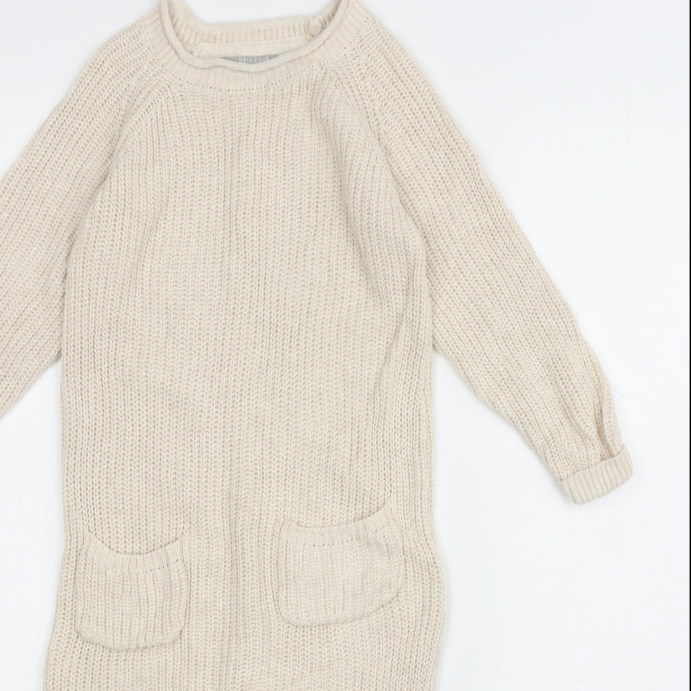 Primark Baby Beige Cotton Babygrow One-Piece Size 24 Months Button
