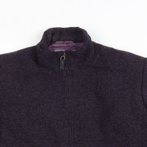 Marks and Spencer Womens Purple Jacket Size 14 Zip