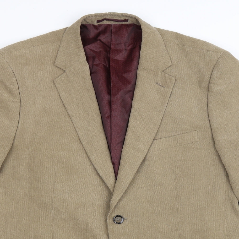 Skopes Mens Brown Polyester Jacket Blazer Size 42