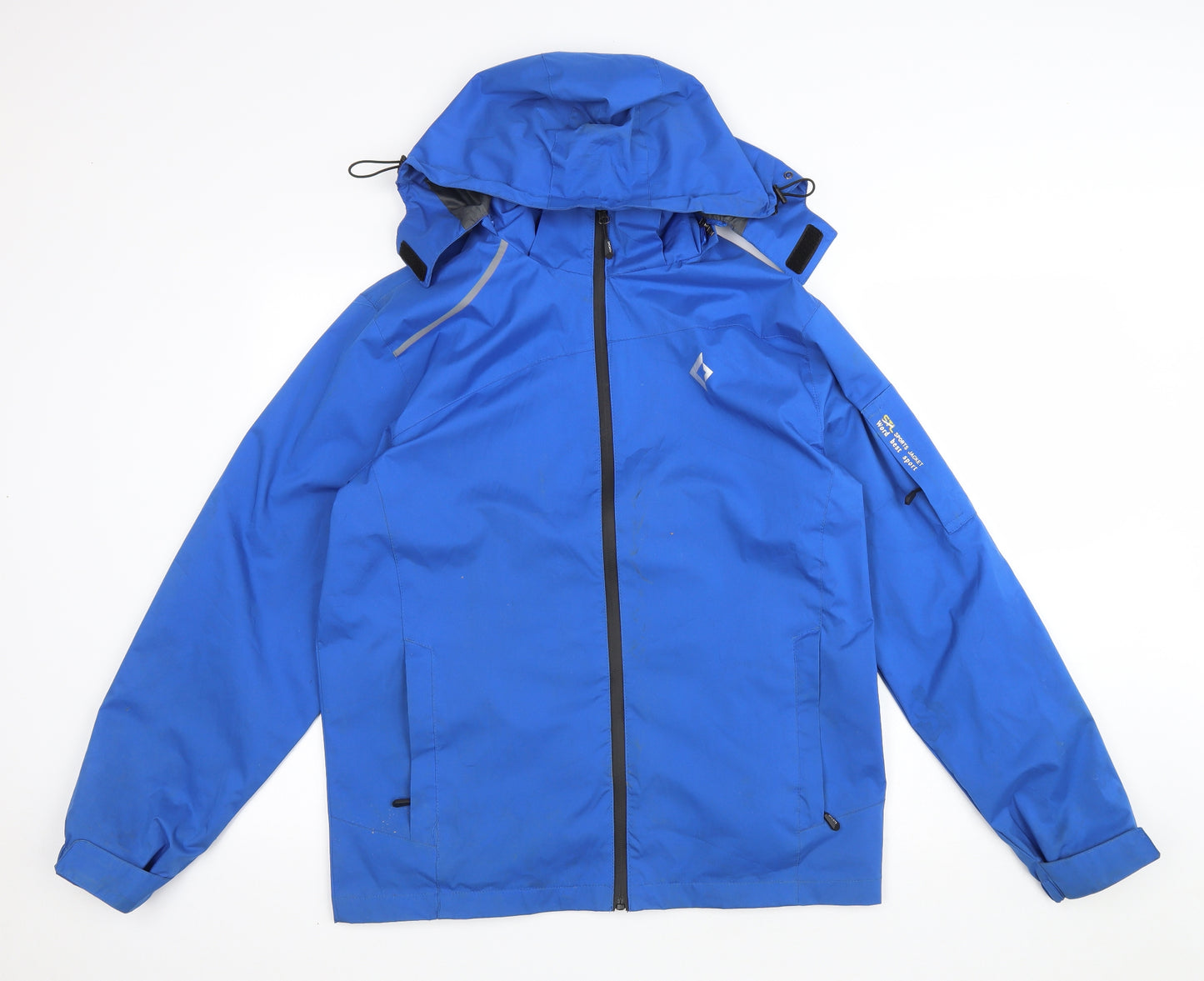 King Camp Womens Blue Rain Coat Coat Size XL Zip