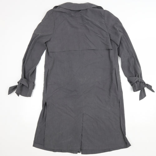 Debenhams Womens Grey Jacket Size 8 Tie