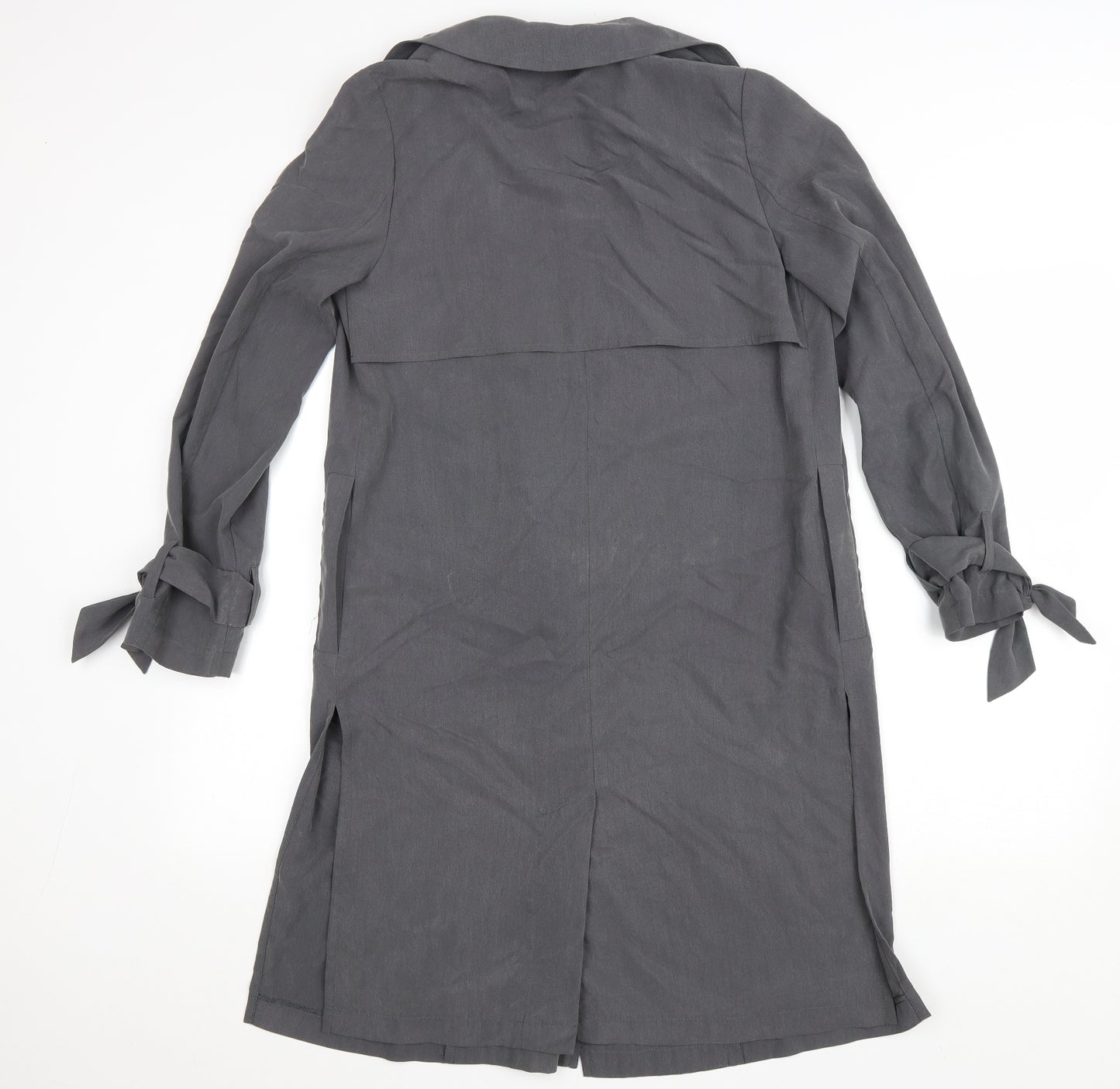 Debenhams Womens Grey Jacket Size 8 Tie