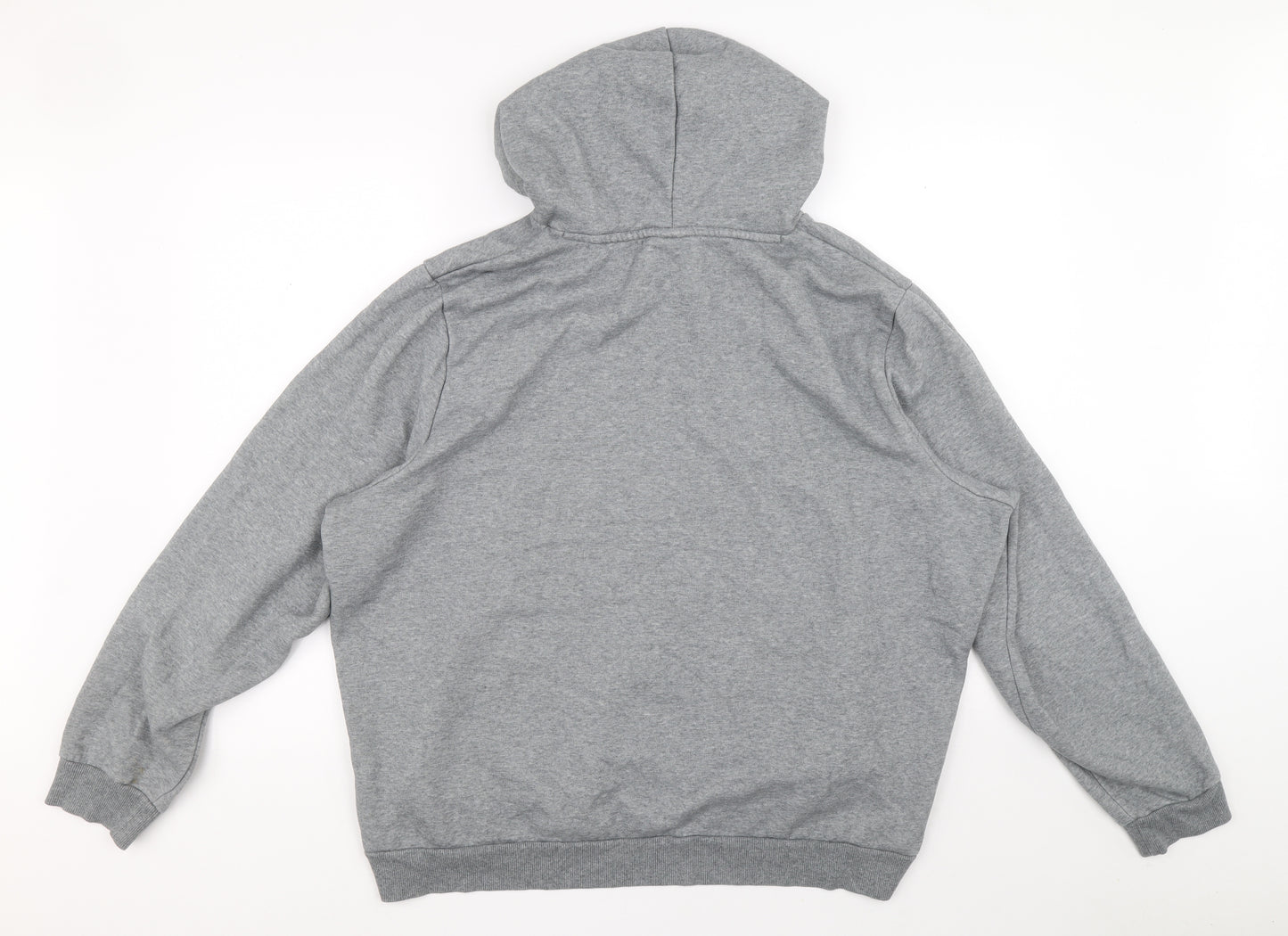 PUMA Mens Grey Cotton Pullover Hoodie Size 2XL