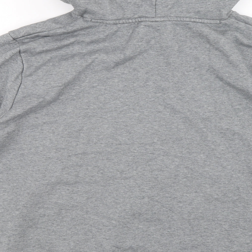 PUMA Mens Grey Cotton Pullover Hoodie Size 2XL