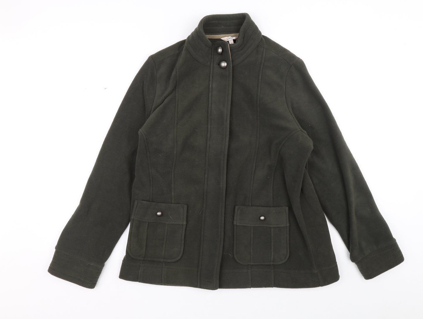 Marks and Spencer Womens Green Jacket Size 14 Zip
