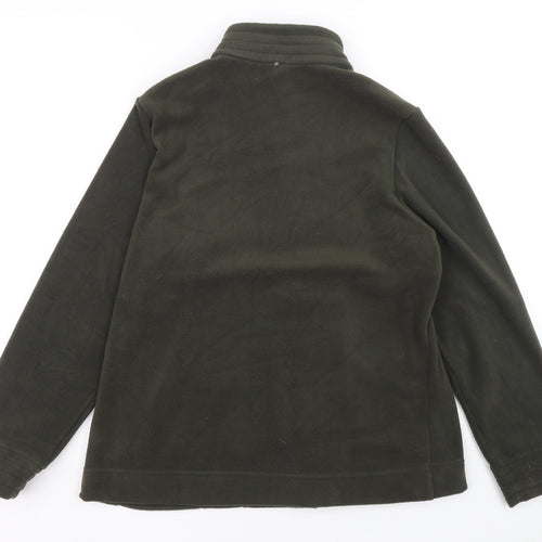 Marks and Spencer Womens Green Jacket Size 14 Zip