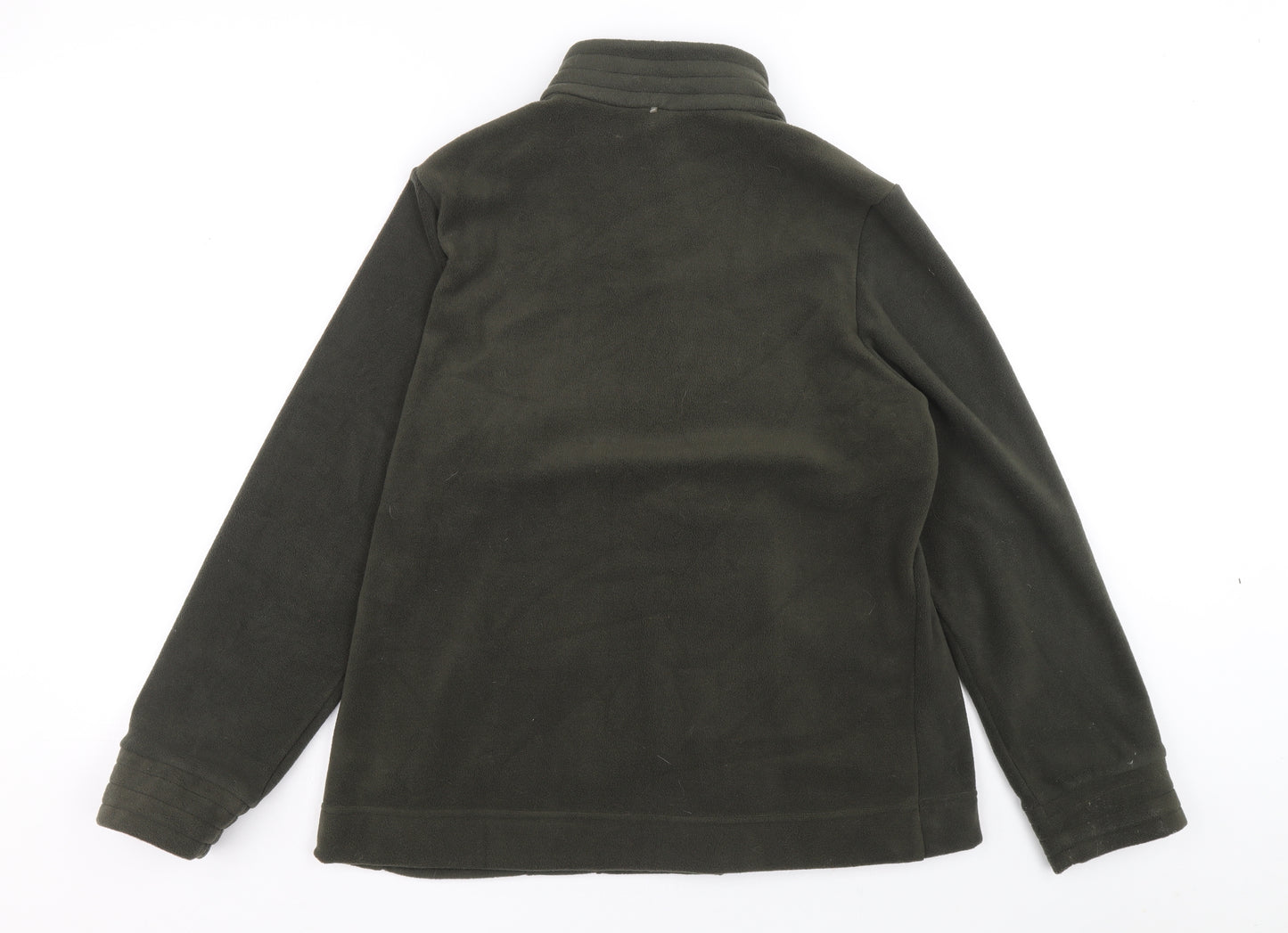 Marks and Spencer Womens Green Jacket Size 14 Zip