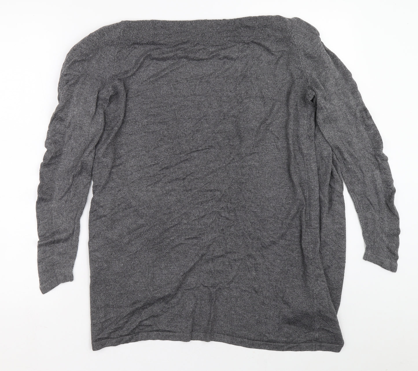 V by Very Womens Grey Acrylic Cardigan Jumper Size 10