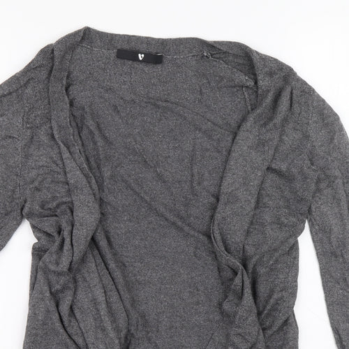 V by Very Womens Grey Acrylic Cardigan Jumper Size 10