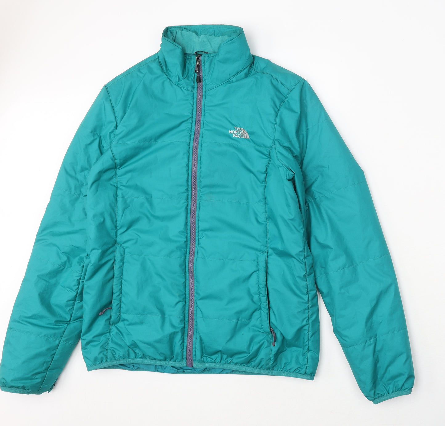The North Face Womens Blue Rain Coat Coat Size M Zip