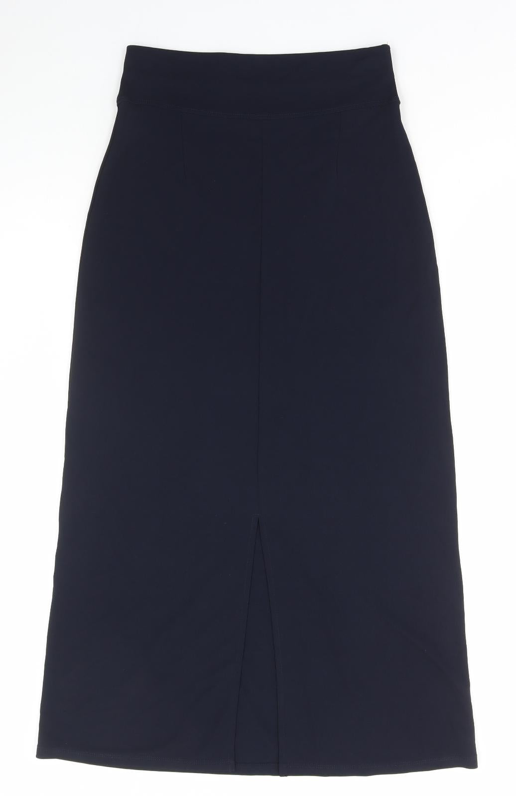 13 Amp Womens Blue Polyester Straight & Pencil Skirt Size 12