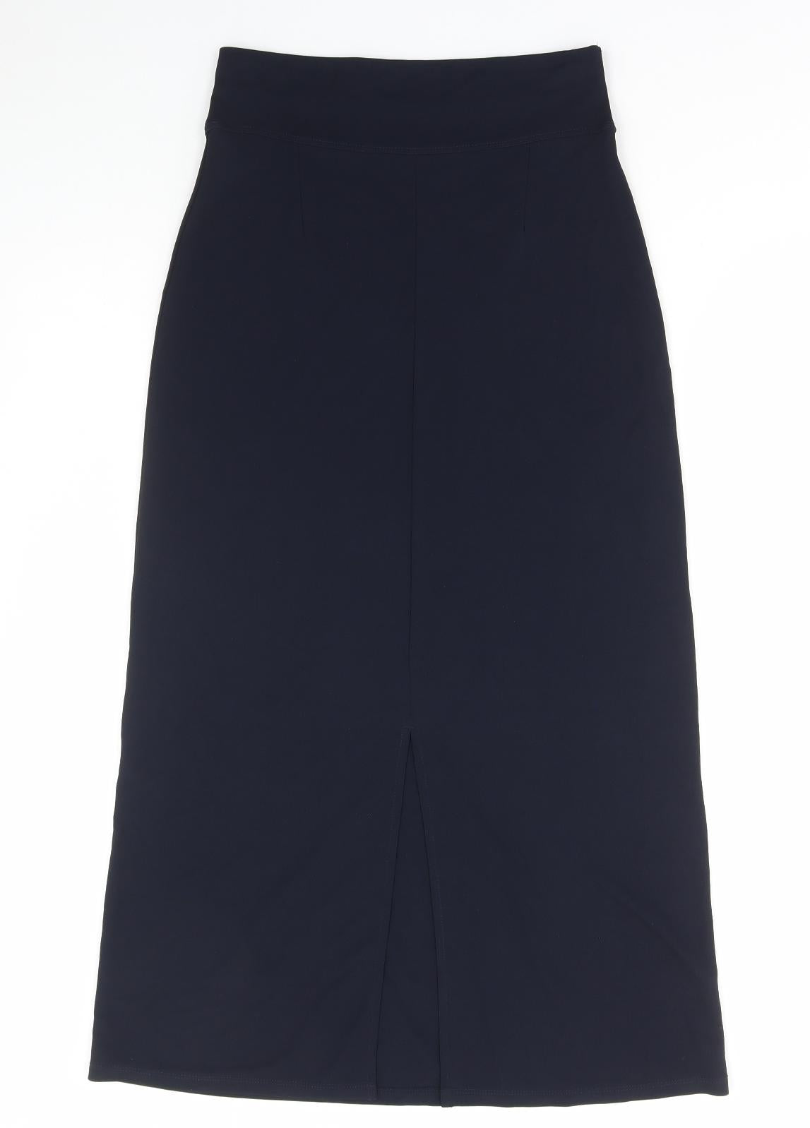 13 Amp Womens Blue Polyester Straight & Pencil Skirt Size 12