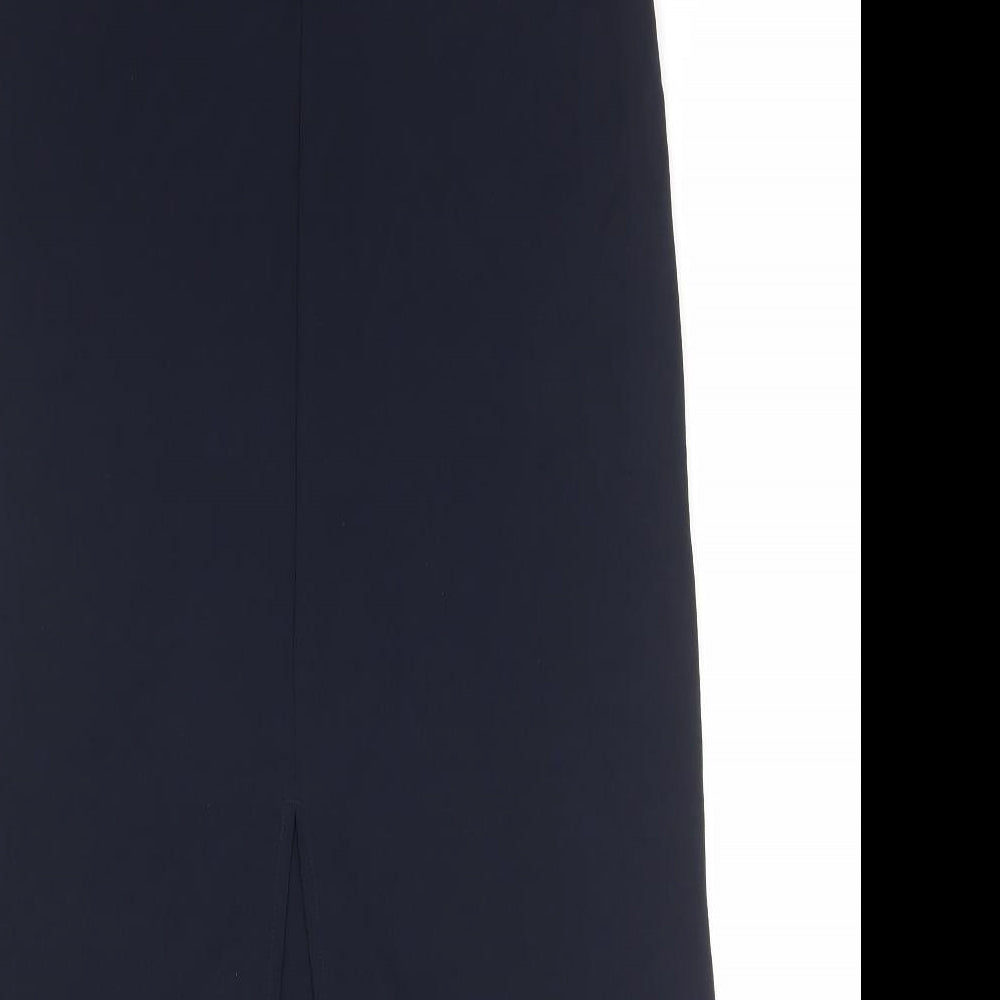 13 Amp Womens Blue Polyester Straight & Pencil Skirt Size 12