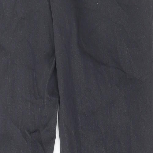 Marks and Spencer Womens Grey Cotton Skinny Jeans Size 14 L28 in Regular Zip