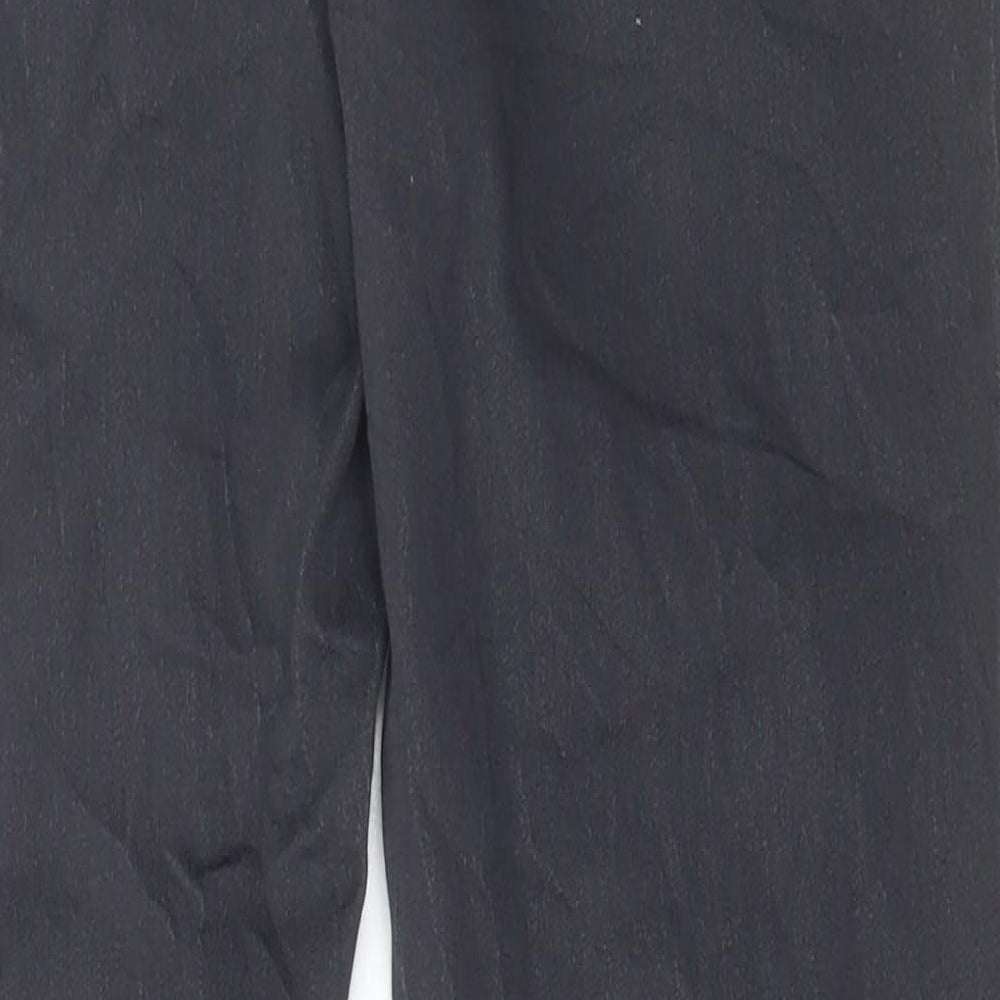 Marks and Spencer Womens Grey Cotton Skinny Jeans Size 14 L28 in Regular Zip