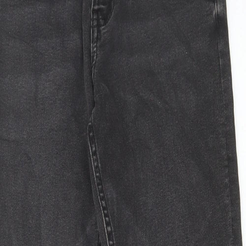 Marks and Spencer Womens Grey Cotton Skinny Jeans Size 8 L28 in Regular Button