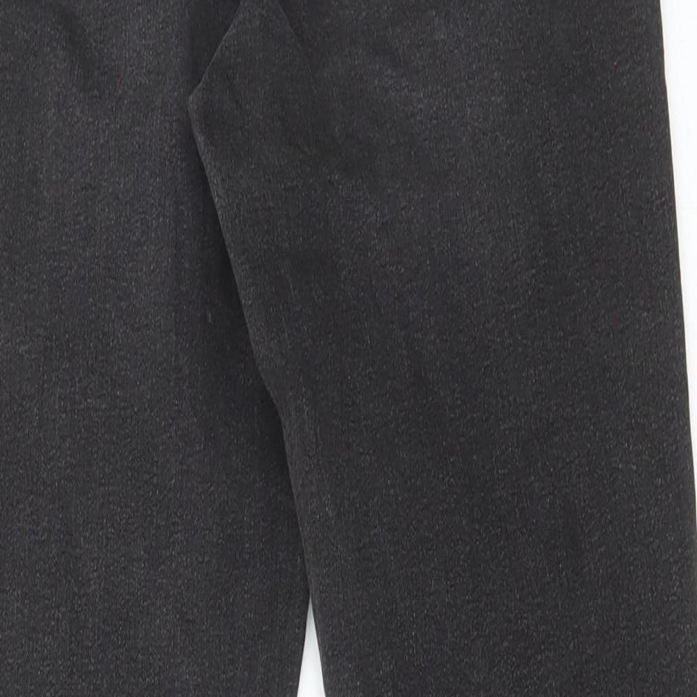 Marks and Spencer Womens Grey Cotton Skinny Jeans Size 8 L28 in Regular Button