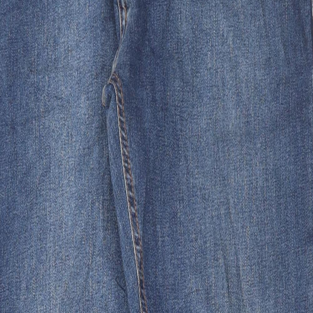 NEXT Mens Blue Cotton Straight Jeans Size 32 in L31 in Regular Button