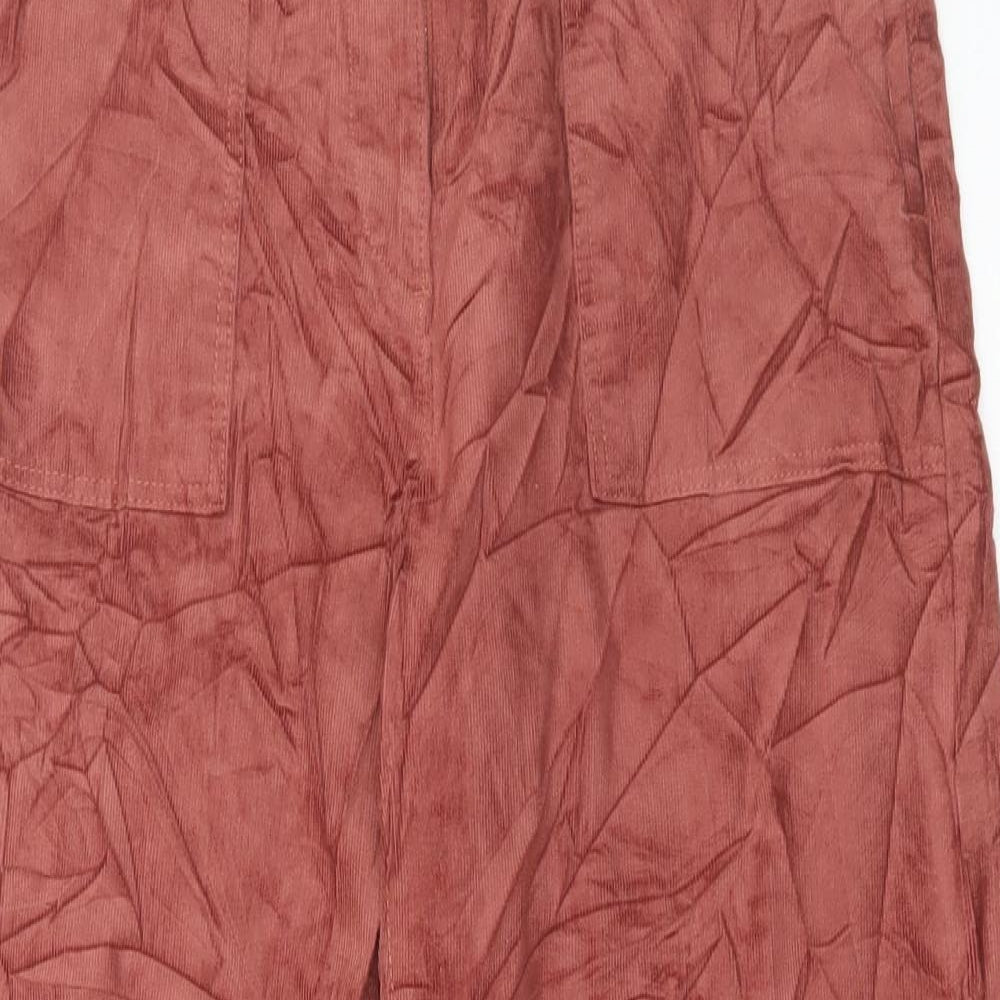 Marks and Spencer Womens Brown Cotton Straight Jeans Size 10 L26 in Regular Zip