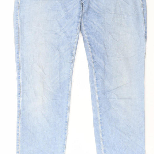 Sisley Womens Blue Cotton Skinny Jeans Size 32 in L28 in Regular Button