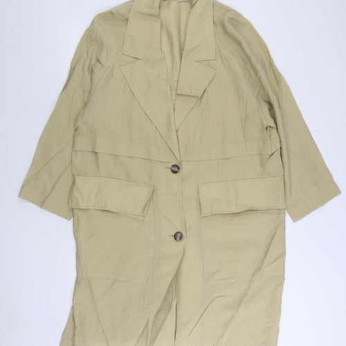 H&M Mens Beige Jacket Size L Button