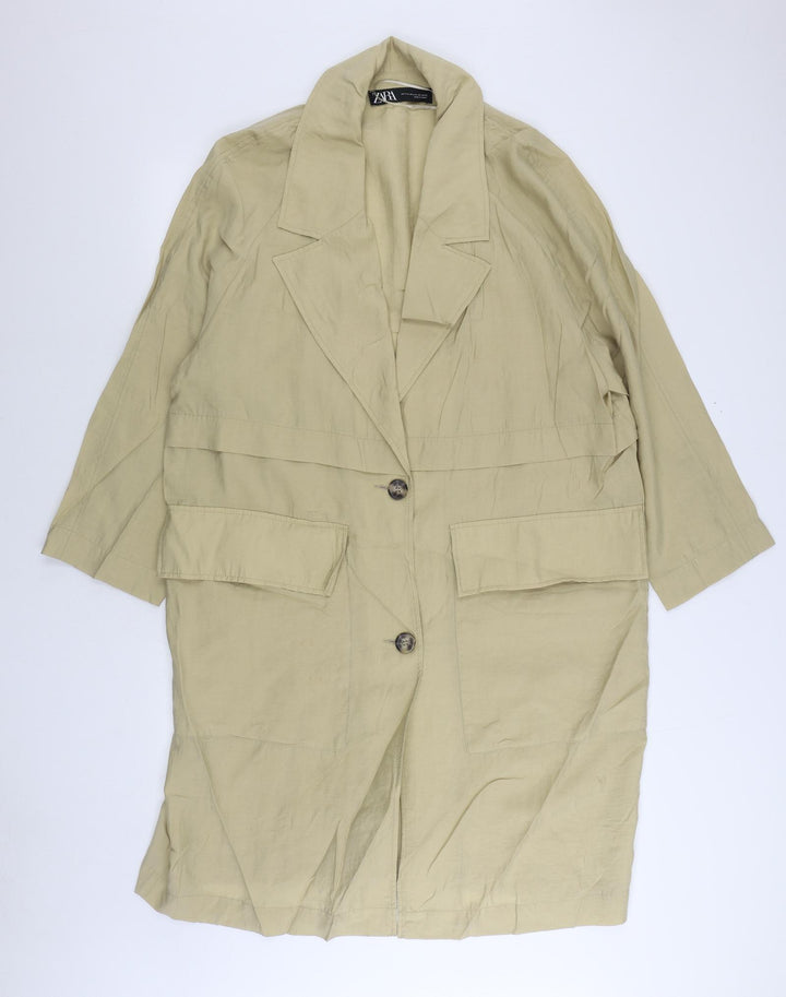 H&M Mens Beige Jacket Size L Button