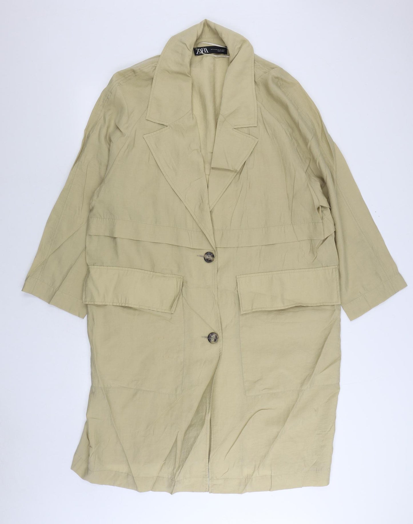 H&M Mens Beige Jacket Size L Button