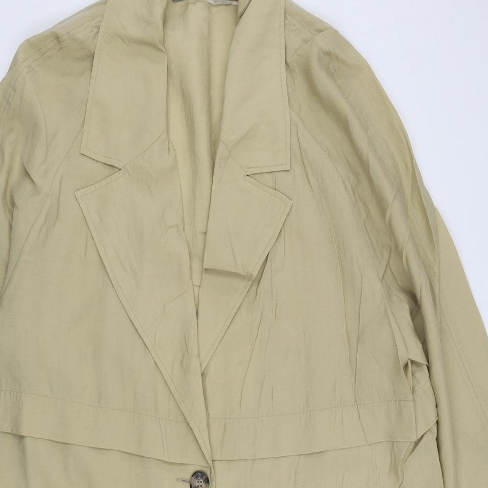 H&M Mens Beige Jacket Size L Button