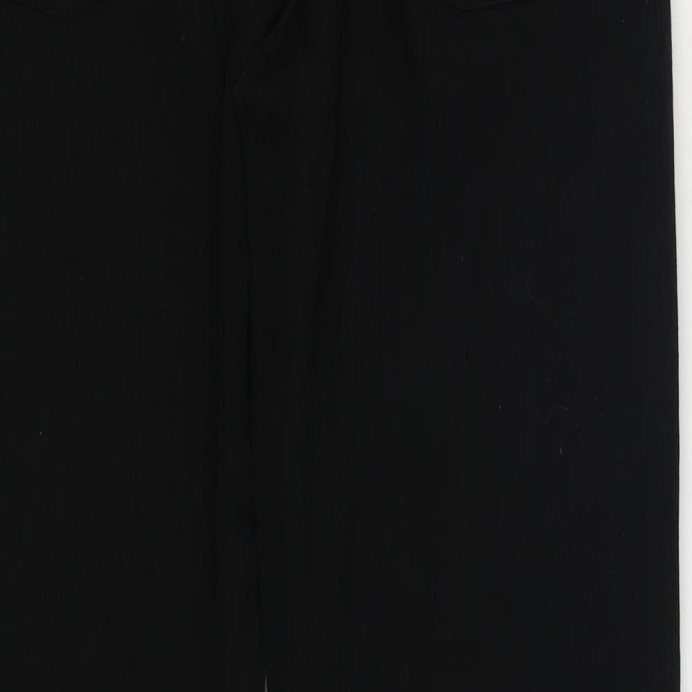 Denim & Co. Mens Black Cotton Straight Jeans Size 34 in L31 in Regular Zip