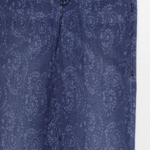 Jag Jeans Womens Blue Paisley Cotton Jegging Jeans Size 6 L30 in Regular