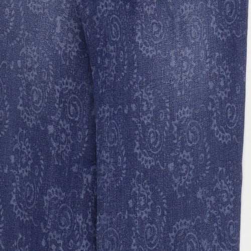 Jag Jeans Womens Blue Paisley Cotton Jegging Jeans Size 6 L30 in Regular