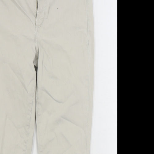 NXD Womens Beige Cotton Straight Jeans Size 10 L27 in Regular Zip