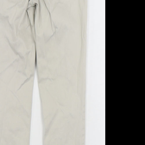 NXD Womens Beige Cotton Straight Jeans Size 10 L27 in Regular Zip