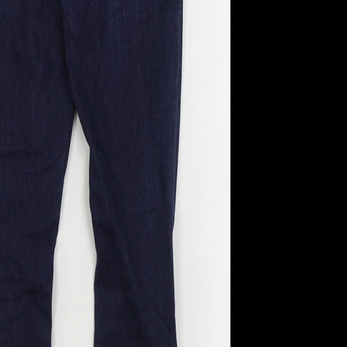 Parker Smith Mens Blue Cotton Straight Jeans Size 29 in L29 in Regular Zip