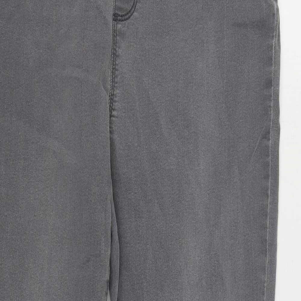 Eden Womens Grey Cotton Jegging Jeans Size 12 L30 in Regular