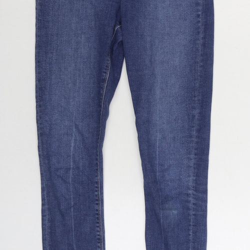 ASOS Mens Blue Cotton Skinny Jeans Size 28 in L34 in Regular Zip