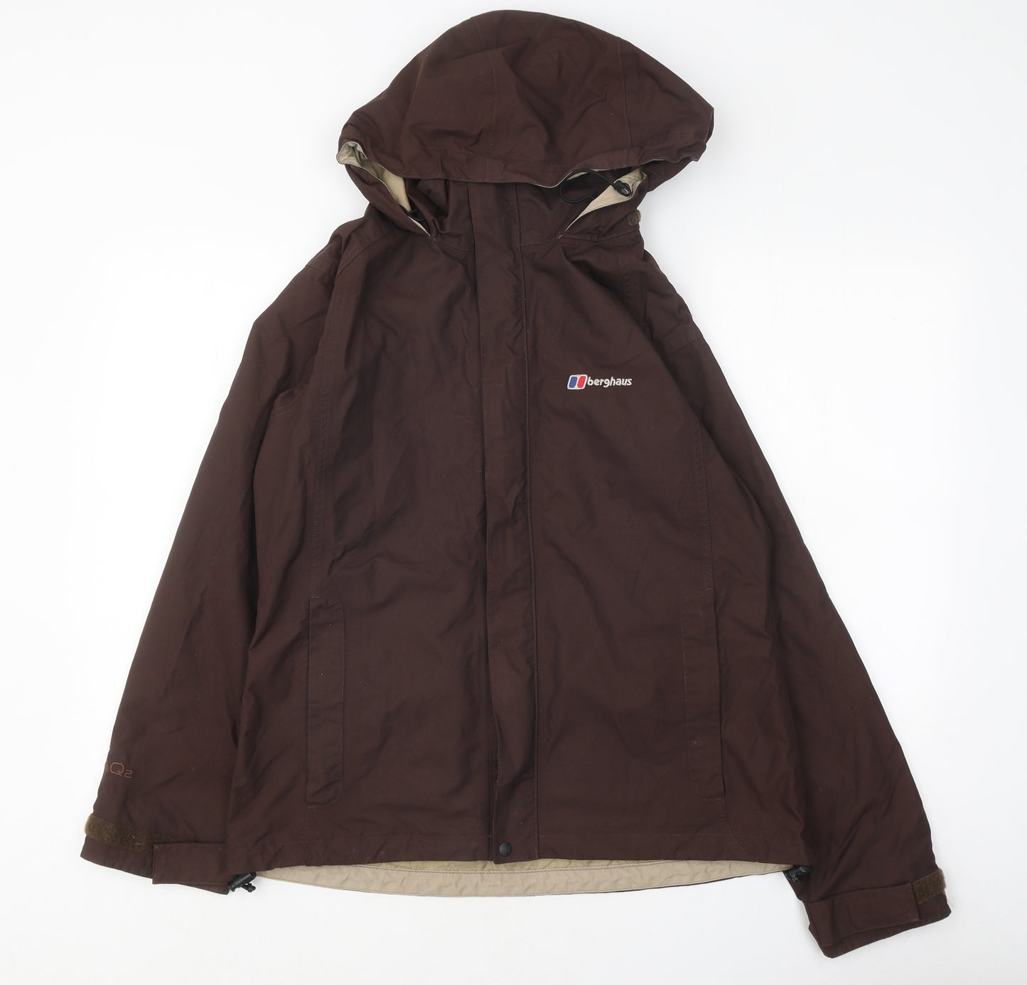 Berghaus Womens Brown Rain Coat Coat Size 10 Zip