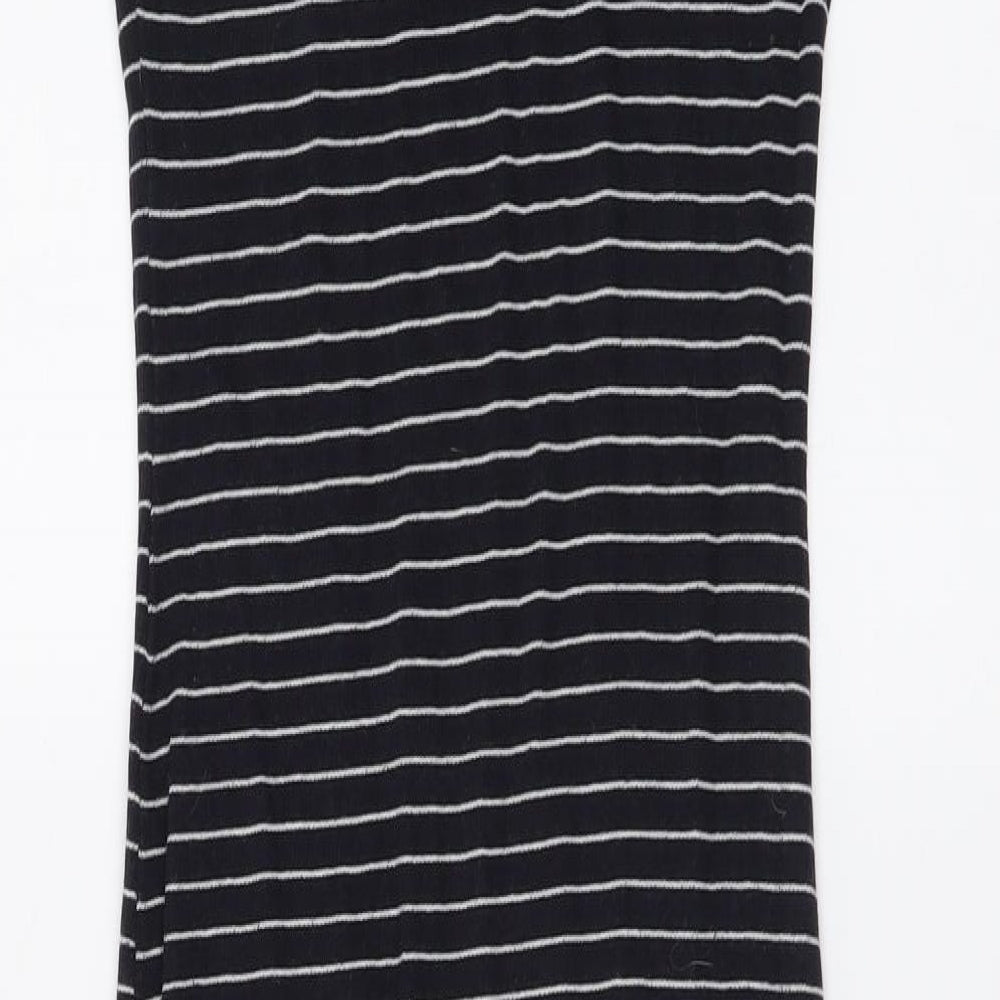 Atmosphere Womens Blue Striped Cotton Bodycon Size 8 Round Neck Pullover