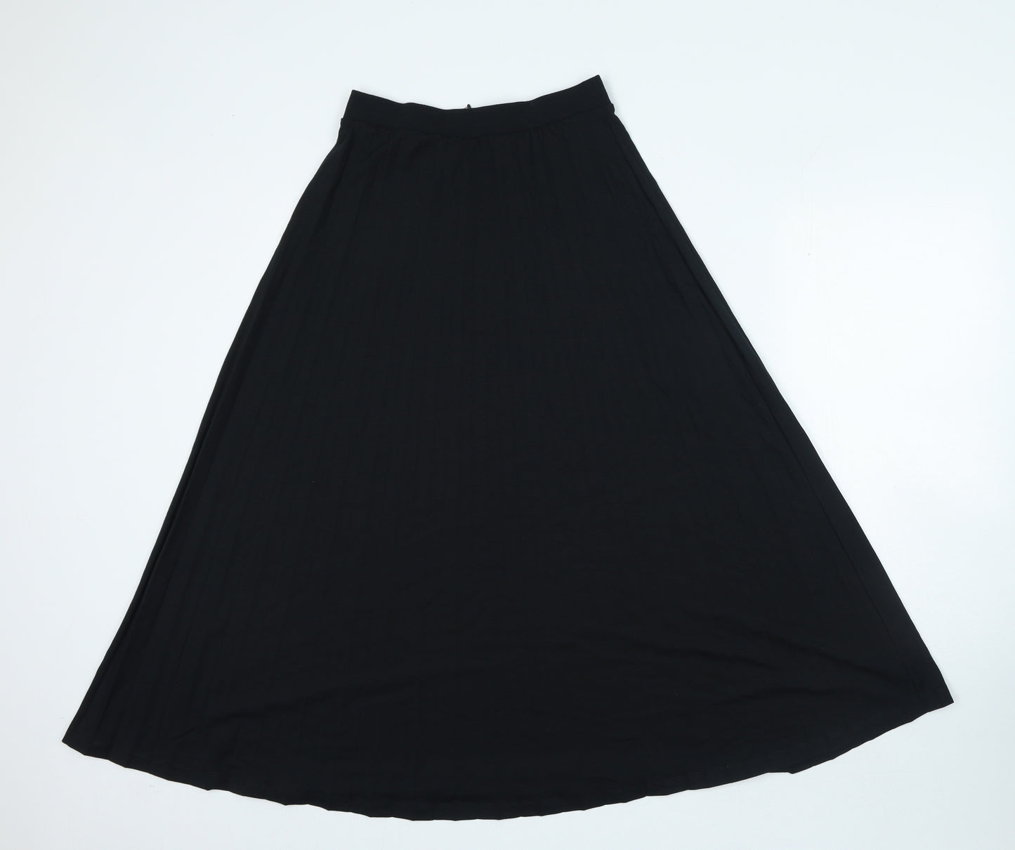 Marks and Spencer Womens Black Polyester A-Line Skirt Size 8