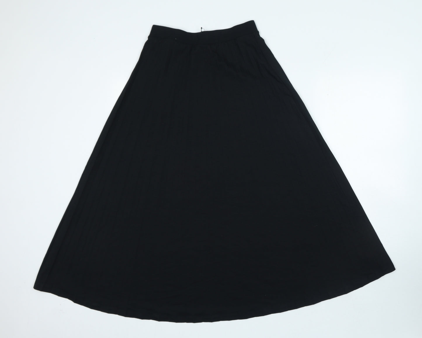 Marks and Spencer Womens Black Polyester A-Line Skirt Size 8