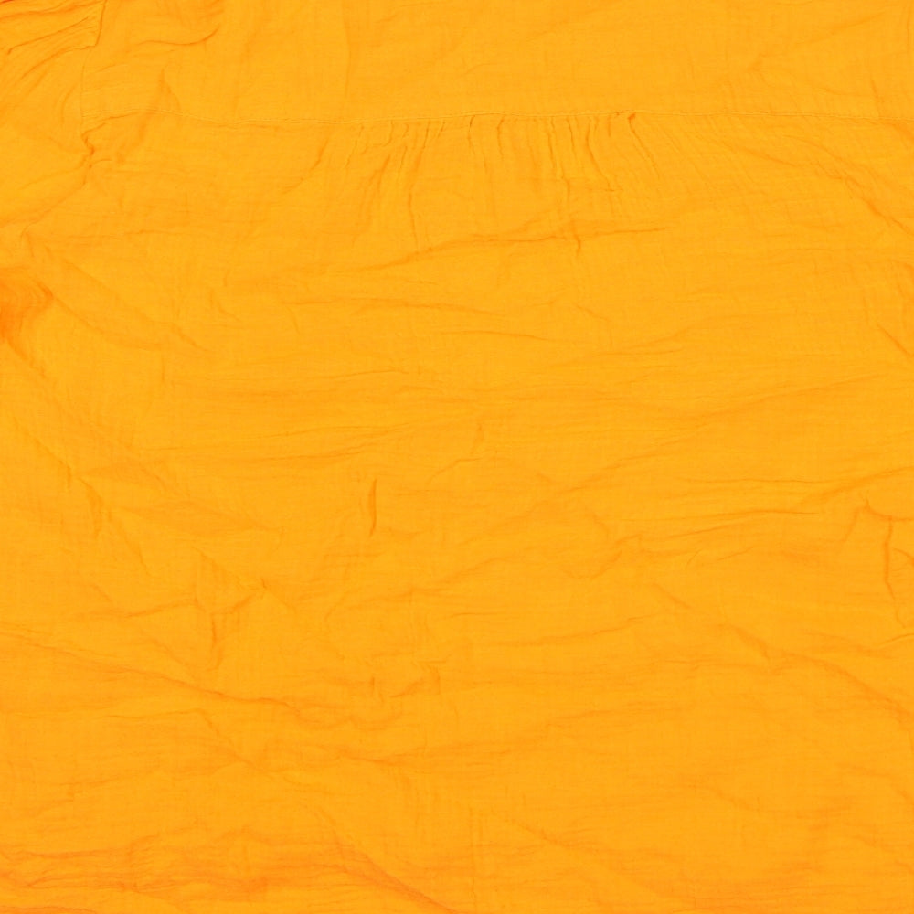 Per Una Womens Orange Polyester Basic Blouse Size 20 Round Neck
