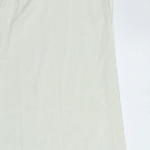 Marks and Spencer Womens Ivory Polyester Maxi Size 8 V-Neck