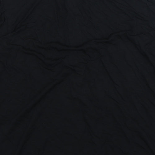 Marks and Spencer Womens Black Polyester Basic Blouse Size 6 Crew Neck