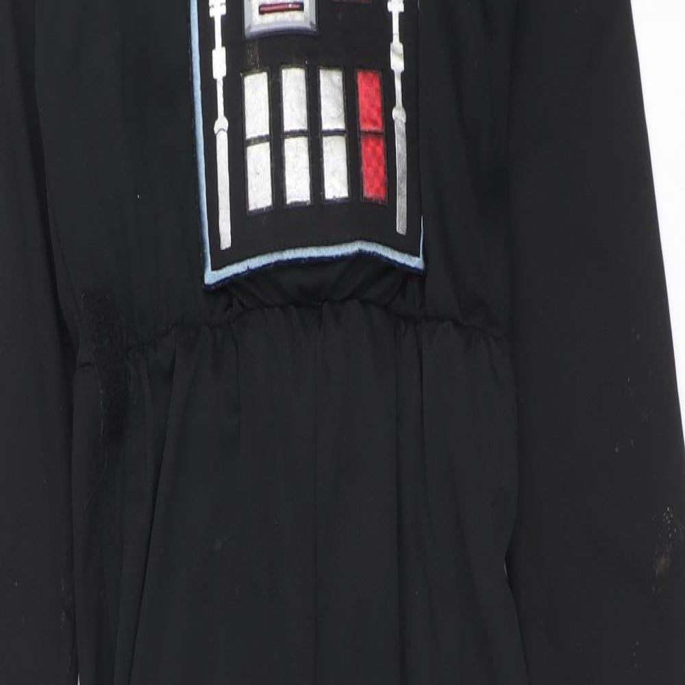 Star Wars Boys Black 100% Polyester Basic Casual Size 7-8 Years Round Neck Pullover - Star wars fancy dress